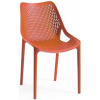 Rojaplast Bilros műanyag kerti szék, téglanarancs