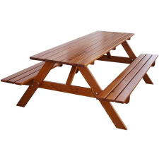 Rojaplast PIKNIK kerti bútor szett, lakkozott, 160 cm kerti bútor
