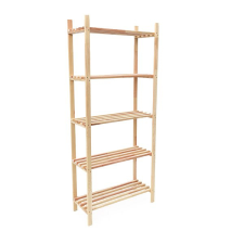 Rojaplast Polc, fa, 5 polc, 75 × 30 ×170 cm bútor