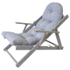 Rojaplast Rojaplast Borneo Grey 50318-716 fenyőfából készült állítható kerti nyugágy karfával - szürke
