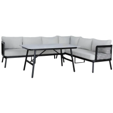 Rojaplast Rojaplast Edinburgh alumínium kerti sarok bútor garnitúra kerti bútor