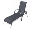 Rojaplast ZWC-52 fémből készült állítható kerti nyugágy, 194 cm - fekete ()