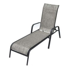 Rojaplast ZWC-52 fémből készült állítható kerti nyugágy, 194 cm - szürke () kerti bútor