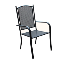 Rojaplast ZWMC-037 fém kerti szék, 61 x 56 x 101 cm - fekete 609/7 kerti bútor