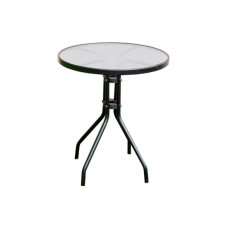 Rojaplast ZWT-03 fém kerti körasztal, ø 60 x 70 cm - fekete 608 kerti bútor
