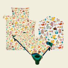  Rókás sárga ovis maxi komfort csomag zöld rókás fektetővel lakástextília