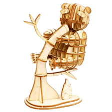  ROKR 3D prémium 3D fa puzzle - Panda puzzle, kirakós