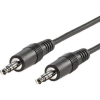 ROLINE 11.09.4501 Jack Audio Csatlakozókábel [1x Jack dugó, 3,5 mm-es - 1x Jack dugó, 3,5 mm-es] 1.00 m Fekete Árnyékolt (11.09.4501)