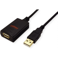 ROLINE 12.04.1089 USB-A Hosszabbító - Fekete (2m) kábel és adapter