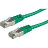 ROLINE 21.15.0353 RJ45 Hálózati kábel, patchkábel CAT 5e S/FTP 3.00 m Zöld Kettős árnyékolás, aranyozott érintkező 1 db (21.15.0353)