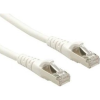 ROLINE 21.15.2861 RJ45 Hálózati kábel, patchkábel CAT 6A S/FTP 1.00 m Fehér Kettős árnyékolás, Halogénmentes, Lángálló 1 db (21.15.2861)