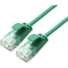 ROLINE 21.15.3933 RJ45 Hálózati kábel, patchkábel CAT 6A U/UTP 1.00 m Zöld Árnyékolatlan, Halogénmentes, Lángálló 1 db (21.15.3933)