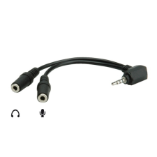 ROLINE Audio 4 pólusú 3,5mm Jack elosztó kábel kábel és adapter