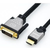 ROLINE DVI Csatlakozókábel DVI-D 18+1 pólusú Csatlakozódugó, HDMI-A dugó 5.00 m Többszínű 11.04.5873 Árnyékolt DVI kábel (JAB-3752617)
