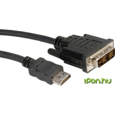 ROLINE DVI-D HDMI Átalakító Fekete 2m 11.04.5522-20 audió/videó kellék, kábel és adapter
