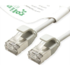 ROLINE green 21.44.3302 RJ45 Hálózati kábel, patchkábel CAT 6A U/FTP 0.50 m Szürke Árnyékolatlan, Halogénmentes, Lángálló 1 db (21.44.3302)