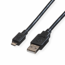 ROLINE kábel USB A - micro B 1.8m, Összekötő kábel és adapter