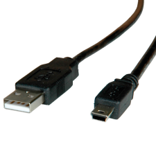 ROLINE kábel USB A - mini 5 PIN 1.8m, Összekötő (11.02.8719) kábel és adapter