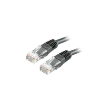 ROLINE kábel, utp, cat5e, 0,5m, fekete kábel és adapter