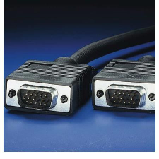ROLINE Male/Male QUALITY Monitor Összekötő kábel 10m (11.04.5210) kábel és adapter