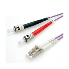 ROLINE - optikai patch kábel LC/ST 2m OM4 - 21.15.8772-10 kábel és adapter