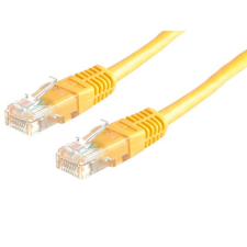 ROLINE Patch kábel ROL 21.15.0562 UTP CAT.5e 5m sárga kábel és adapter