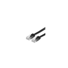 ROLINE Patch kábel VALUE UTP CAT6 lapos kivitel, Fekete 3m kábel és adapter