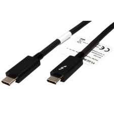 ROLINE Thunderbolt 3, 20Gbps, PD 20V / 5A, fekete, 2m (N/A) kábel és adapter