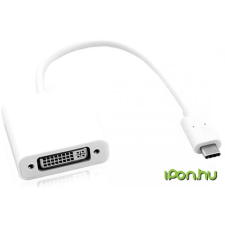 ROLINE USB 3.1 Type C DVI-I Átalakító Szürke 10cm 12.03.3205-10 kábel és adapter