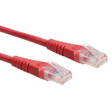 ROLINE - UTP 3m piros kábel és adapter