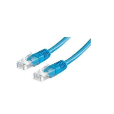 ROLINE UTP CAT5e patch 0,5m kék kábel és adapter