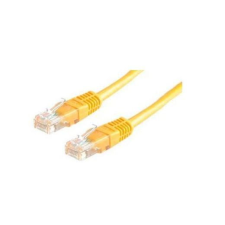 ROLINE UTP CAT5e patch kábel 5m sárga kábel és adapter