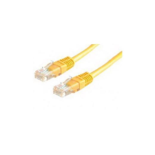 ROLINE UTP CAT6 patch 5m Sárga kábel és adapter