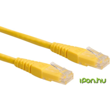 ROLINE UTP CAT6 patch 5m Sárga kábel és adapter
