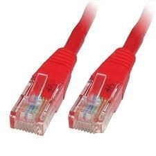 ROLINE UTP CAT6 patch kábel 1m piros kábel és adapter
