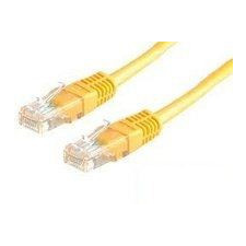 ROLINE UTP CAT6 patch kábel 3m sárga kábel és adapter