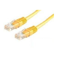 ROLINE UTP CAT6 patch kábel 5m sárga (CAT6 5m s&#225;rga) kábel és adapter