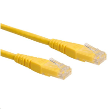 ROLINE UTP patch kábel CAT6 0.3m sárga (21.15.1512-50) (21.15.1512-50) kábel és adapter