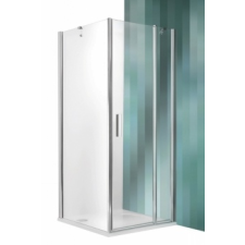 Roltechnik Tower Line TDO1 aszimmetrikus  zuhanykabin egy ajtóval és oldalfallal 120x70, ragyogó profillal kád, zuhanykabin