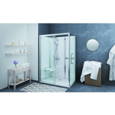 Roltechnik Vinata Comfort-Sarok-Transzp/Fehér hátfalas zuhanykabin 1360x677 mm kád, zuhanykabin
