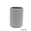  Rombusz mintás henger kaspó 11,5cm - Szürke