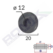Romix Kábel átvezető gyűrű – gumidugó 20/12mm autóalkatrész