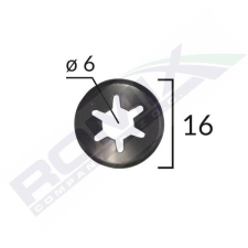 Romix Rögzítőalátét 15mm autóalkatrész