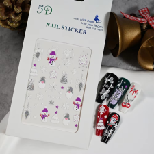 Roniki 3D karácsonyi matrica - öntapadó körömdíszítő