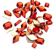 Roniki csiszolt formakő mix - siam - 100db körömdíszítő