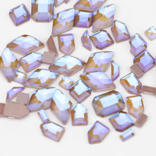 Roniki csiszolt formakő mix - violet - 100db körömdíszítő