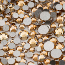 Roniki csiszolt strasszkő mix - SS4-SS20 - golden shadow körömdíszítő