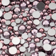 Roniki csiszolt strasszkő mix - SS4-SS20 - lt amethyst körömdíszítő