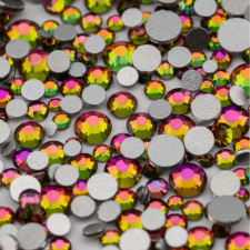 Roniki csiszolt strasszkő mix - SS4-SS20 - vitrail medium körömdíszítő