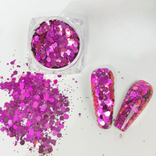Roniki Holographic chunky glitter 08 körömdíszítő